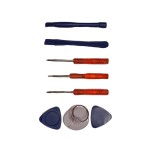 Screwdriver kit for repair and disassemble, telephones, electronics and others, 8 in 1, red color